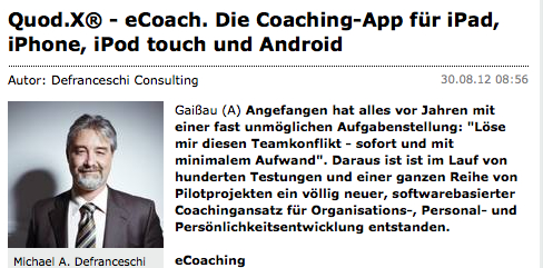 Presse eCoach Wirtschaftszeit