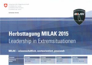 Herbsttagung MILAK ETH: Leadership in Extremsituationen