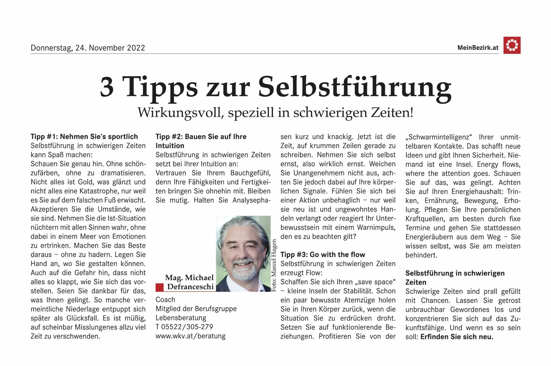 3 Tipps zur Selbstführung